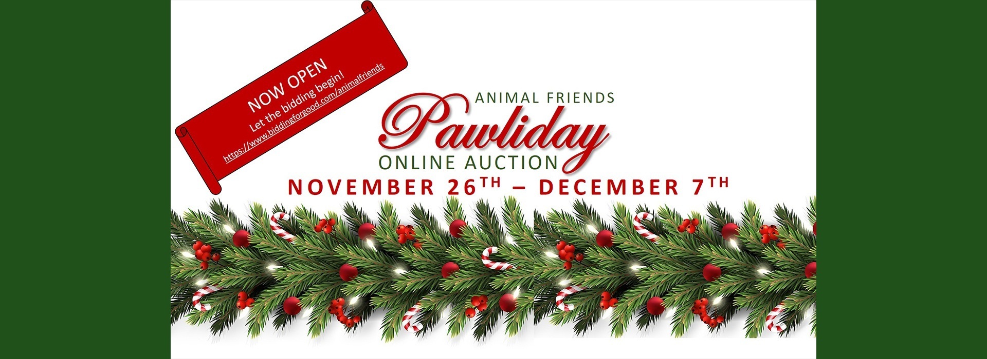 Evergreen Garland, banner